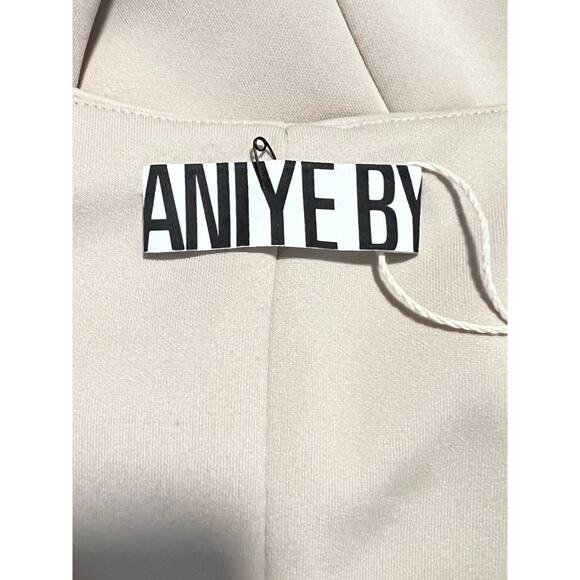 Aniye By Italy Cream Sleeveless Sheath Pullover Stretch Dress Size 42 - Picture 7 of 7